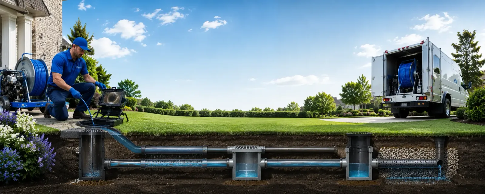 Outdoor drain cleaning information for Prescott, MI