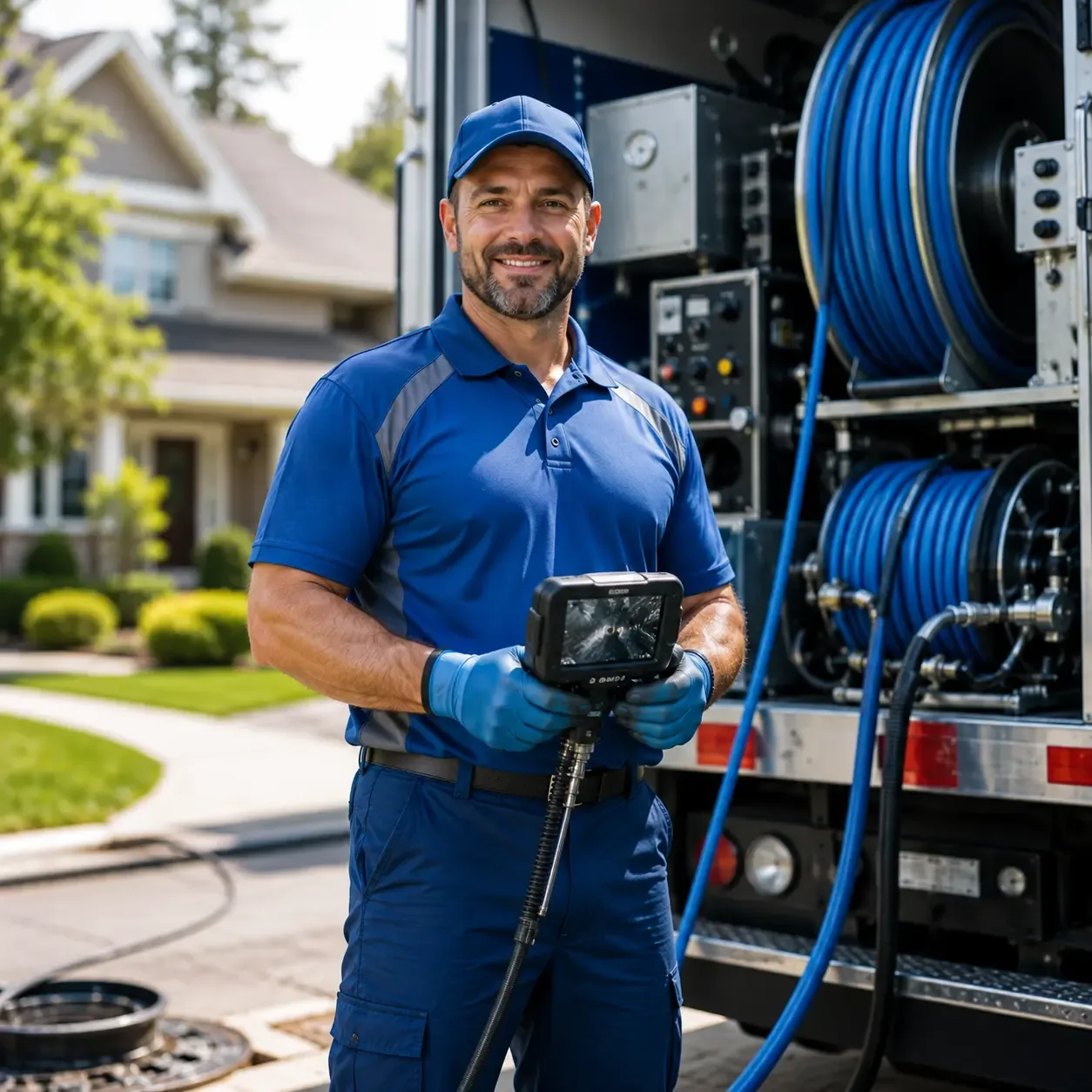 Local outdoor drain cleaning specialists in Prescott, MI